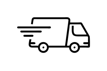 Delivery truck icon vector  illustration 
