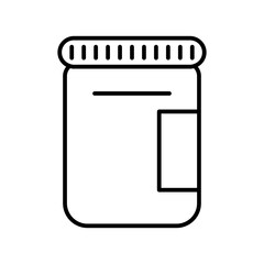 bottle line icon