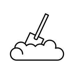 digging line icon