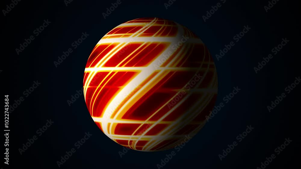 Poster sphere of lines. computer generated 3d render