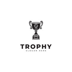 Vector of best champions cup trophy,vector design, icon design, Champion cup winner trophy award, illustration