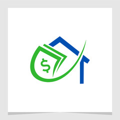 Home Cash Modern Logo Element Vector , Home Buy / Sell Logo