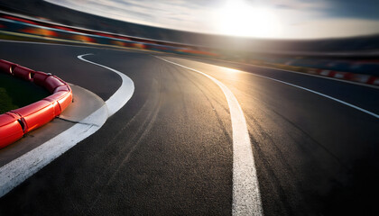 Fototapeta premium Sunset Racing Track