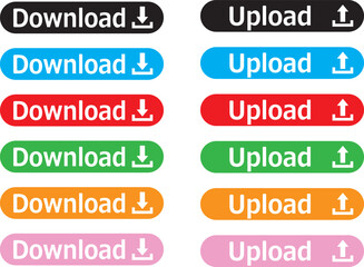 ダウンロード　アップロード　ボタン