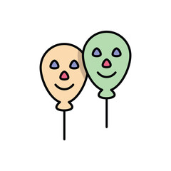 Halloween Balloon vector icon