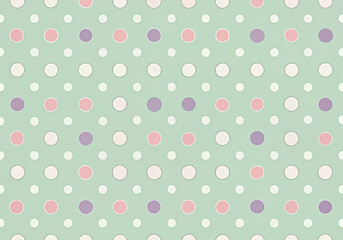 Pastel polka dot pattern designs with soft colors and a playful aesthetic 부드러운 색상과 장난기 있는 미학의 파스텔 물방울무늬 패턴 디자인