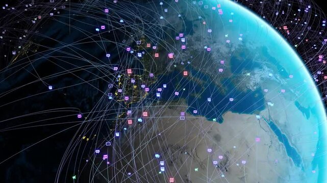 Global web activity day and night