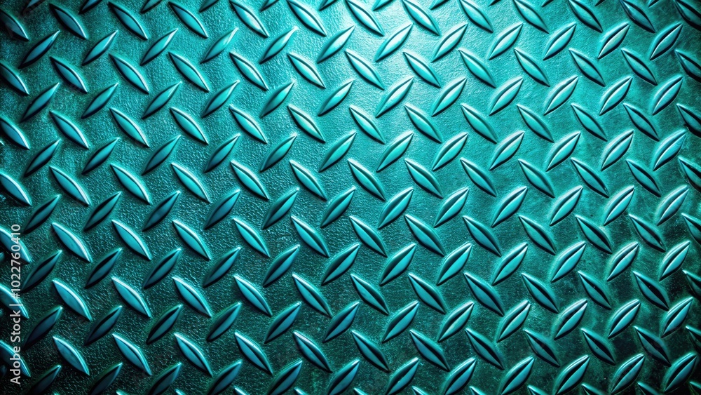 Poster Shimmering Teal Metallic Surface with Abstract Patterns for Backgrounds and Design Elements