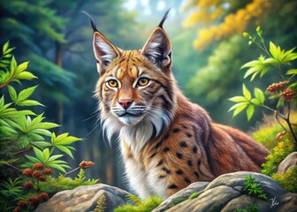 Naklejka premium Simple and Easy Lynx Drawing Tutorial for Beginners with Step-by-Step Instructions and Tips