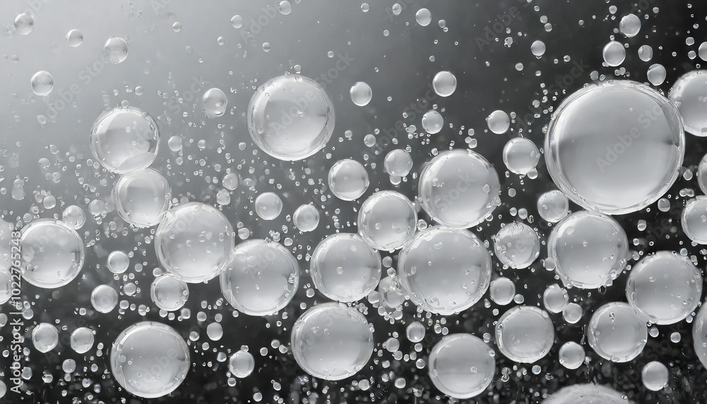 Poster bubbles rising in clear water against a contrasting dark background, creating a mesmerizing visual e