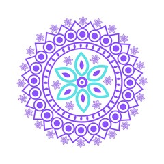 Oriental Mandala Vector for Coloring Pages 