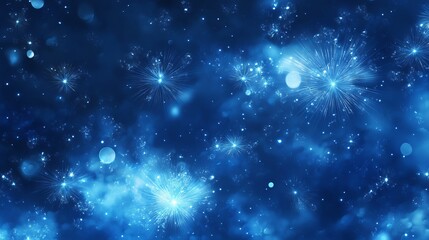 Obraz premium Colorful Fireworks Display Lighting Up the Night Sky for New Year Celebration