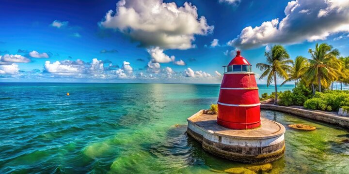 Southernmost Point Buoy in Key West, Florida, Marking the End of the Continental United States