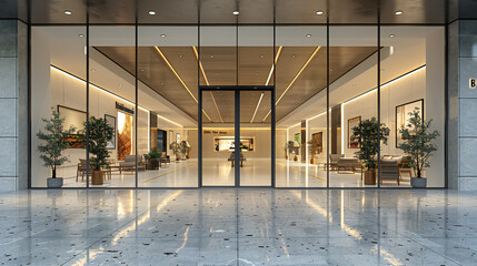 Blank Department Store Board for Advertising