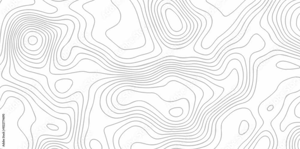 Poster vector lines pattern seamless sea map topography design. white wave paper curved reliefs contour map