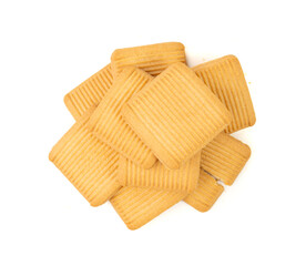 Italian Square Cookies, Novellini Biscuits, Rectangular Pastry Cracker, Wheat Bakery Dessert, Novellino