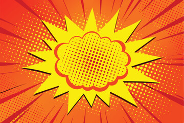 Fototapeta premium Comic Book Explosion Background Design Illustration