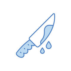 Bloody Knife vector icon