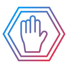 Obraz premium Stop icon style