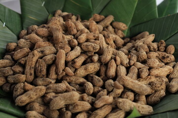 Boiled peanuts or Kacang Rebus. Indonesian street food