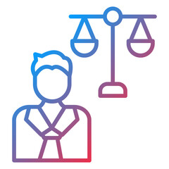Lawyer icon style