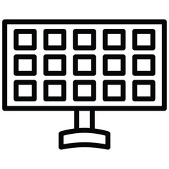 Computer Icon Outline Style. Editable Stroke Icon.