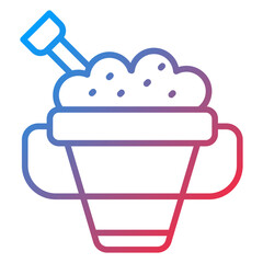 Beach Bucket icon style