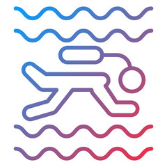 Scuba Diving icon style