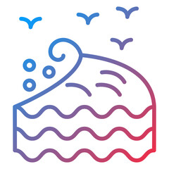 Ocean Wave icon style