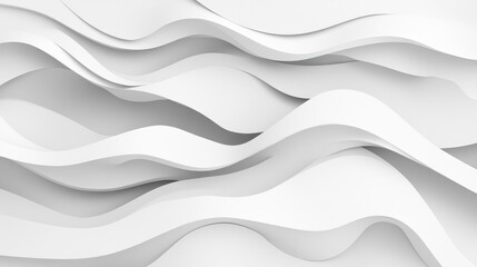 Abstract White Exotic Wave Background In 3D 4K Wallpaper Art Futuristic Architectural Background Created With 3D Illustration Suitable For Banner Use