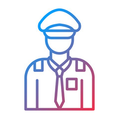 Police Man icon style