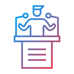 Politician icon style