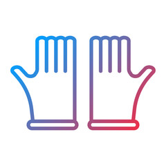 Gloves icon style