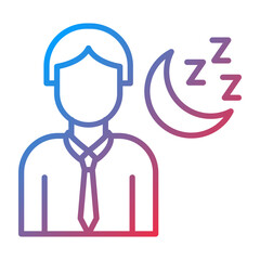 Obraz premium Healthy Sleeping icon style