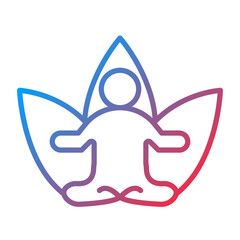 Meditation Training icon style