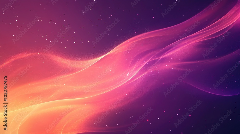 Poster abstract glowing gradient background with a fantastical feel