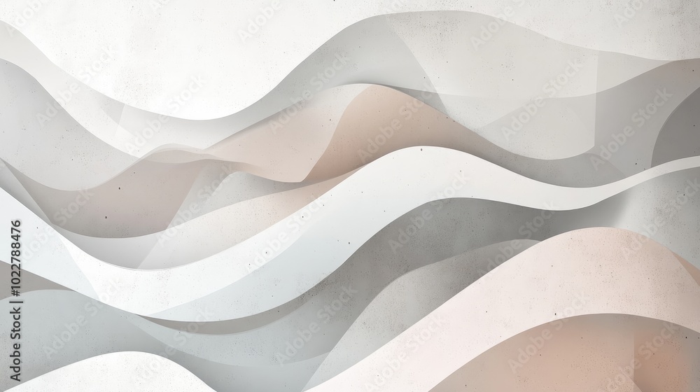 Aufkleber artistic geometric wallpaper featuring translucent wavy stripes set against a vibrant backdrop of va