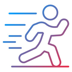 Person Running icon style