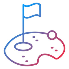 Golf Holiday icon style