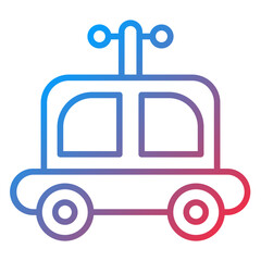 Toy Car icon style