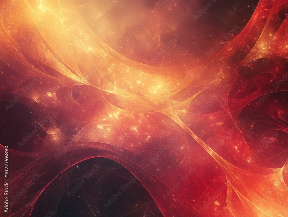 Poster abstract fractal background illustrations featuring a textured chaos of ornamental flares light and 