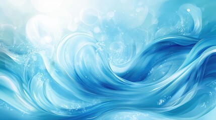 Abstract blue wave background illustration