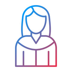 Student Girl icon style