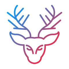 Obraz premium Reindeer icon style