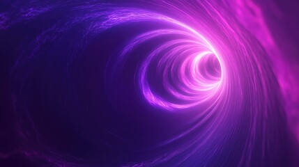 3D Render Abstract Neon Background Portal Or Wormhole Futuristic Space Scene Ultraviolet Glowing Cosmic Tunnel Galaxy And Universe In Outer Space