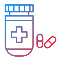 Obraz premium Medicine Bottle icon style