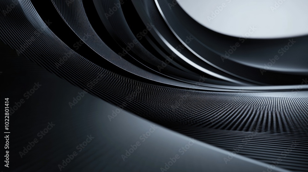 Aufkleber 3D rendering of a black abstract geometric background suitable for advertising design modern applications technology gaming luxury showcases and product displays in a futuristic context