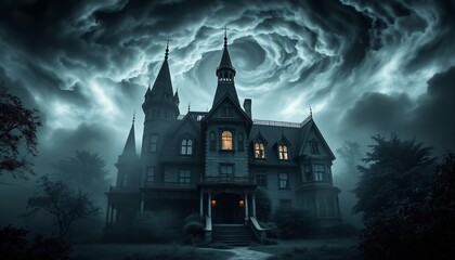 creepy Haunted Victorian Manor