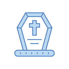 Obraz premium Headstone vector icon