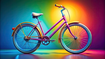 Fototapeta premium Stylish Clipbike Icon Design for Modern Transportation and Eco-Friendly Lifestyle Concepts
